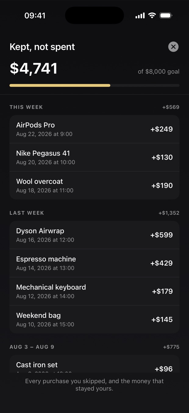 MoneyGoose — See what you didn't buy